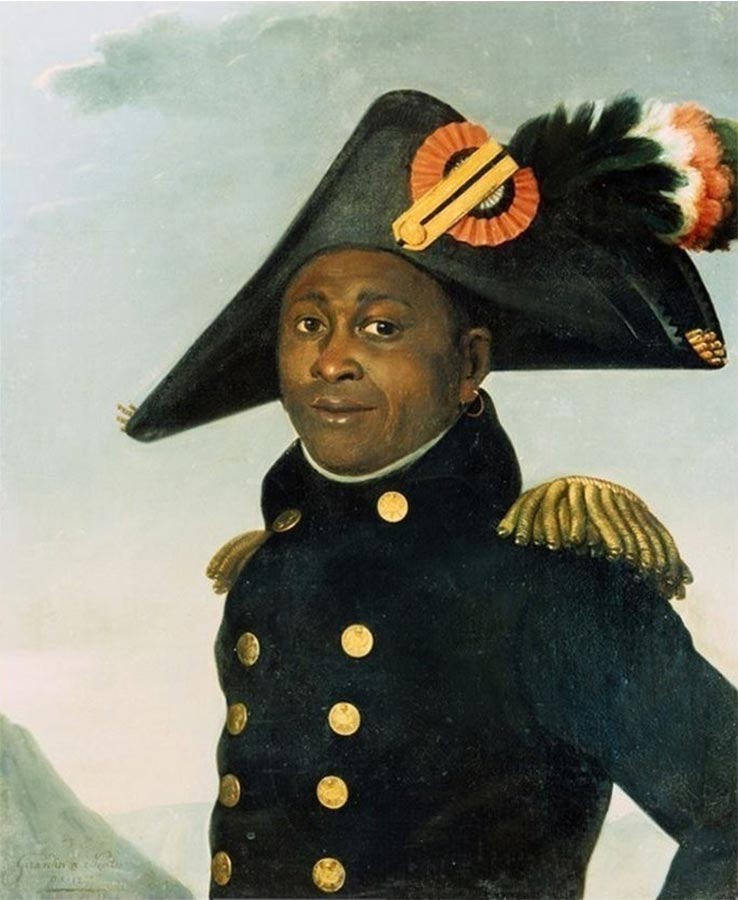 A portrait of Toussaint Louverture