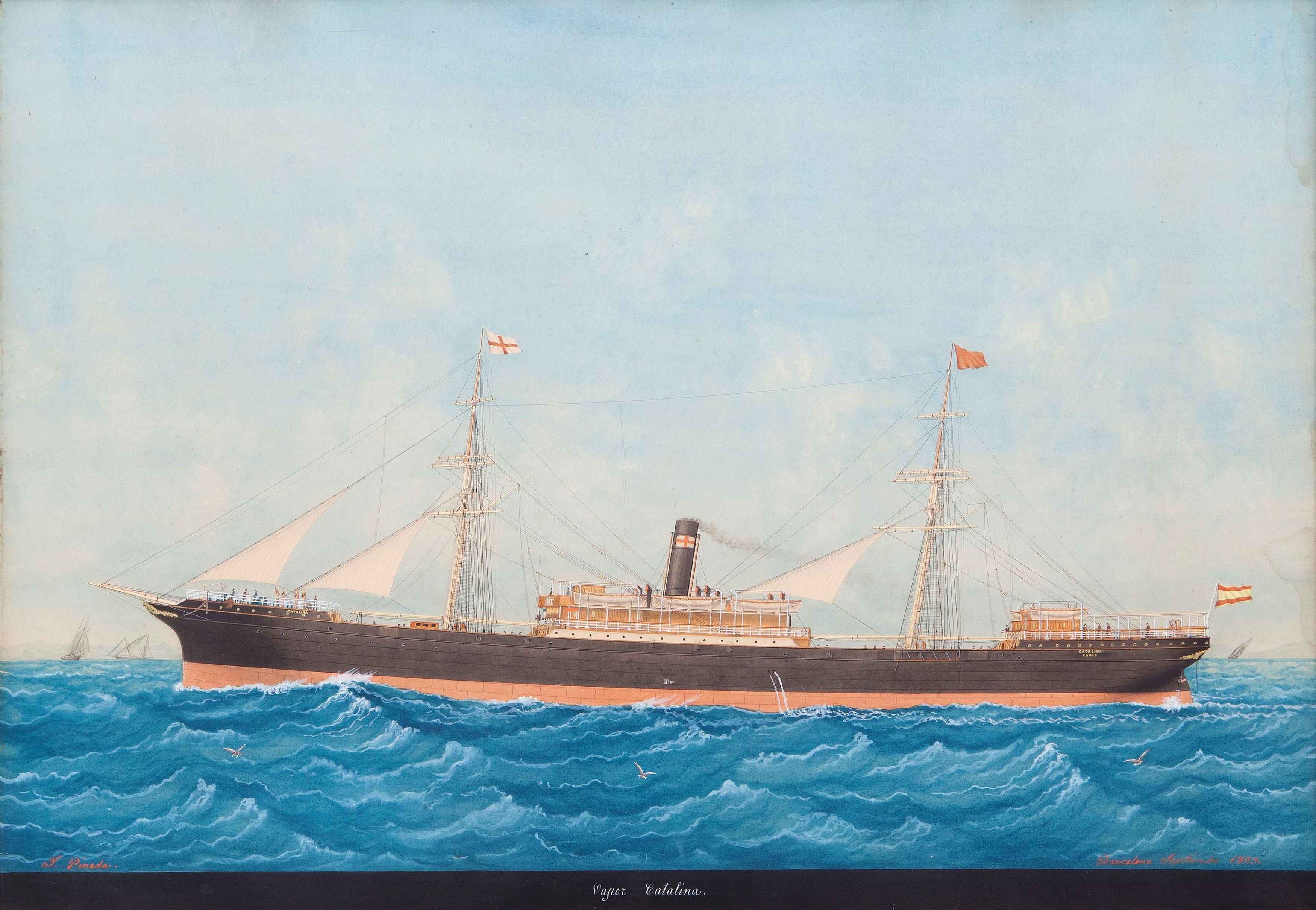 Steamship Catalina of the Pinillos shipping company  