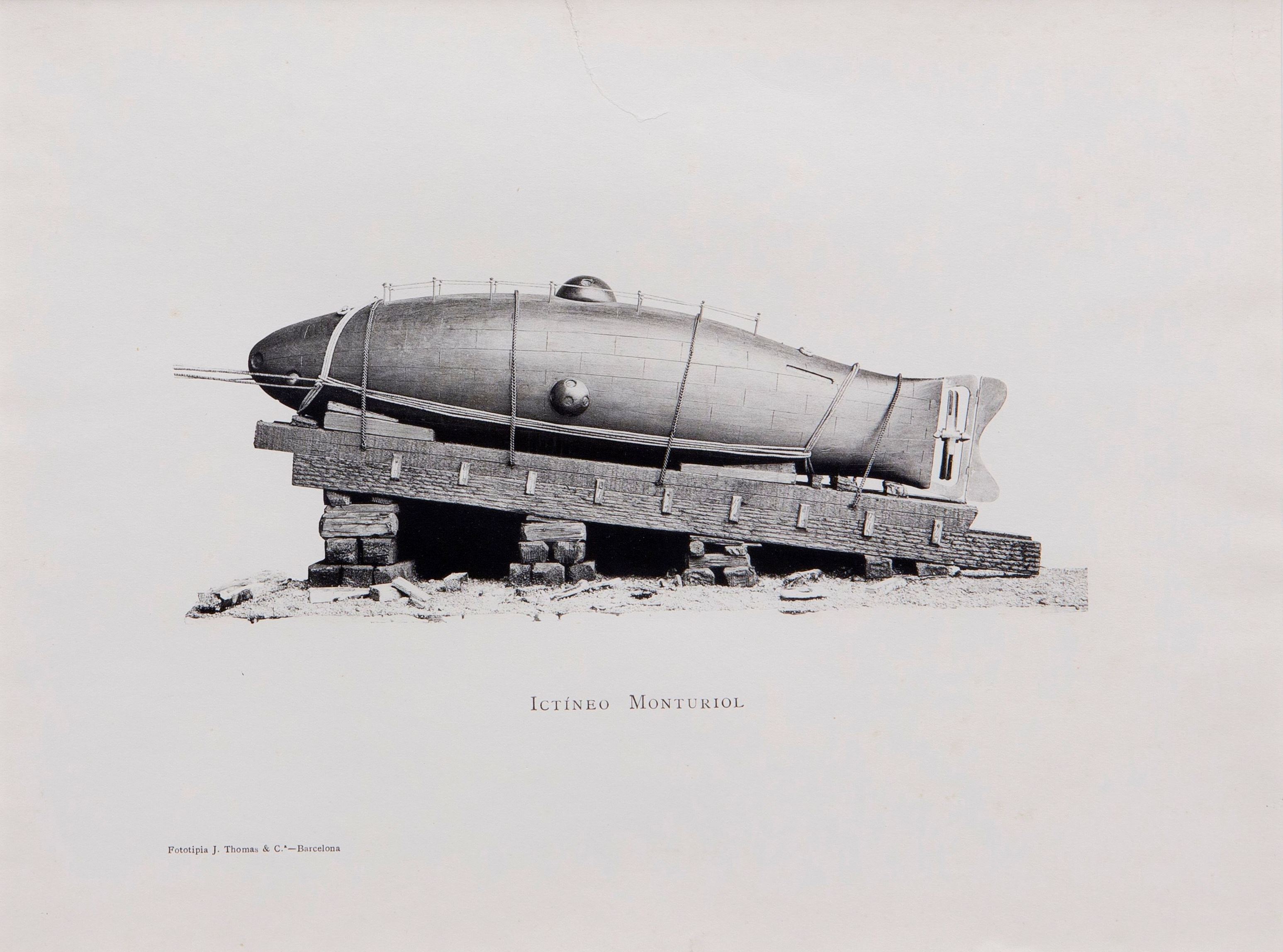 Submergible Ictineo, dissenyat per Narcís Monturiol    