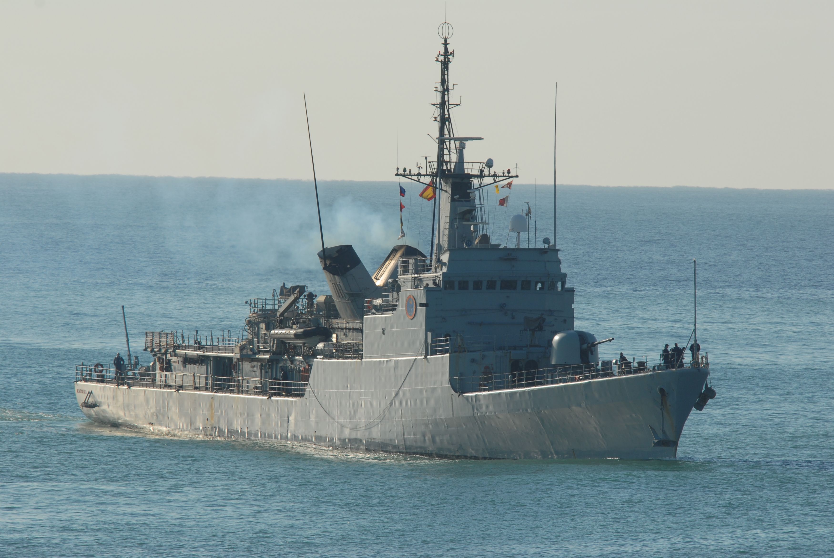 High-level patrol boat P75 Descubierta arriving at the Port of Barcelona