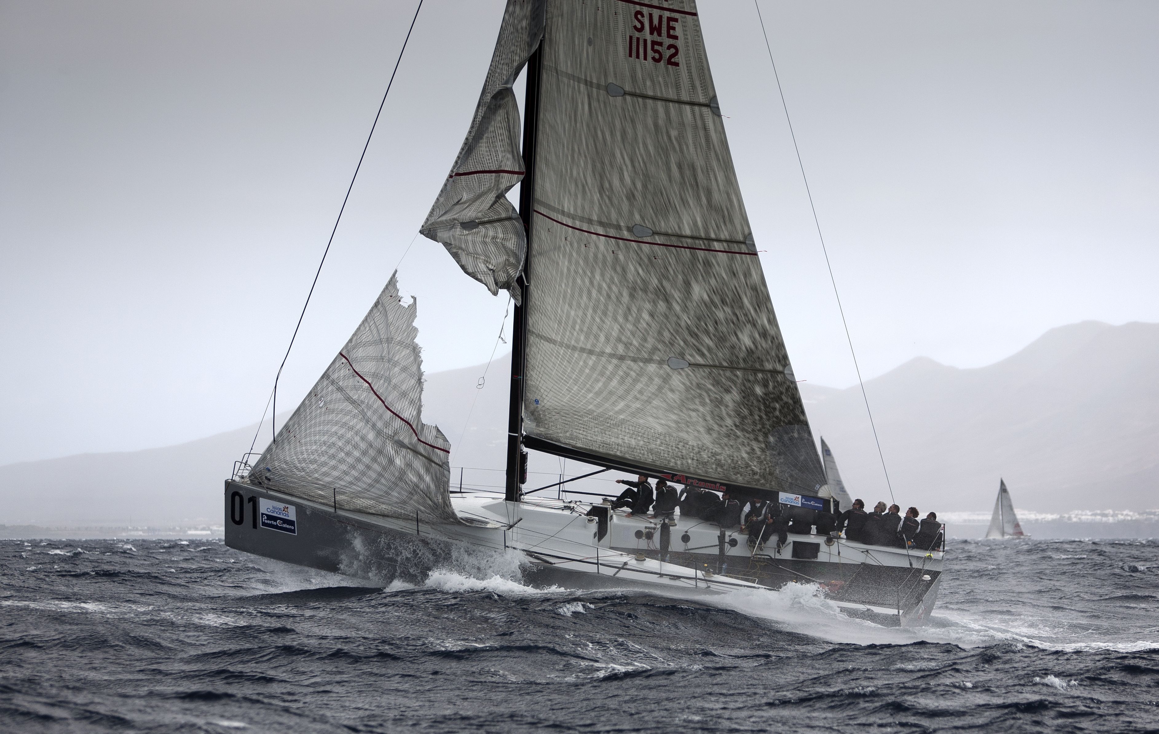 Sailing boat Artemis participating in the TP52 World Championship